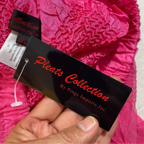 Pleats Collection 3 piece Skirt Set Women’s 1X-2X Tank Top Button down Blouse - Picture 9 of 16